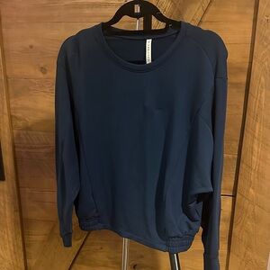 Fabletics Deep Blue Long Sleeve Shirt